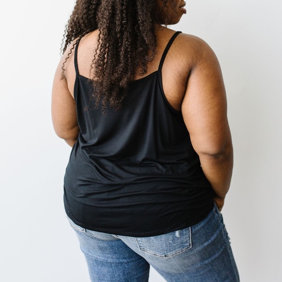 Simply Twisted Tank in Black - Picture 8 of 9